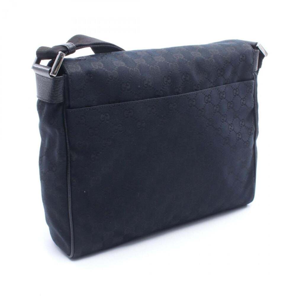 GUCCI Black Leather Shoulder Bag - Picture 2 of 6